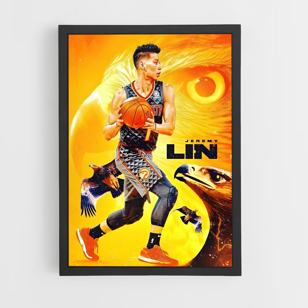Poster L'Aigle et le Dunk – affiche Basketball (vue 2)